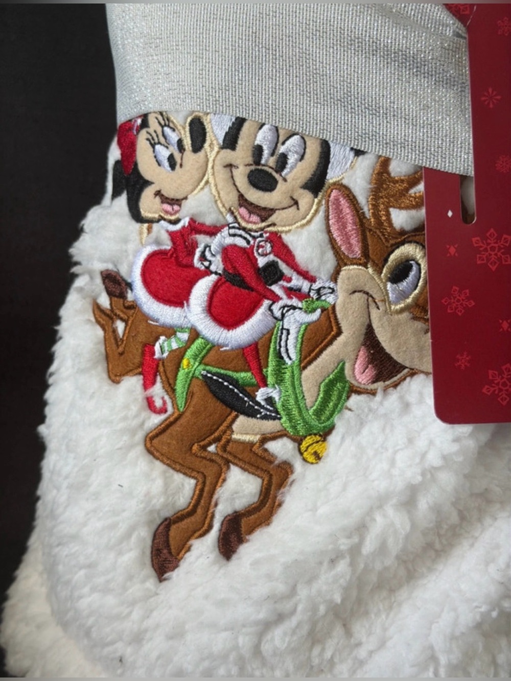 NEW Disney Mickey & Minnie Christmas Fleece Throw Blanket 50"x60" Faux Sherpa